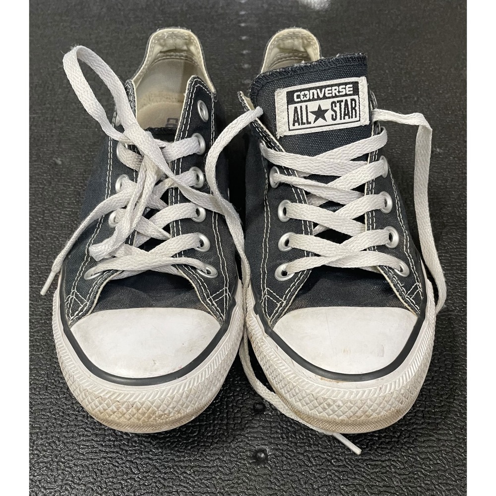 Converse Chuck Taylor All Star Low Top Black Canvas Mens 6.5 Womens 8.5 M9166
